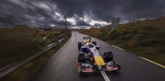 Amazing scenes as Red Bull F1 car seen roaring through Connemara