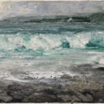 Evening Island 2024 76 x 105 Acrylic on Paper 3