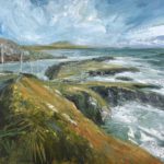 Towards Crookhaven and Mount Gabriel 2019 120 x150 oil on canvas