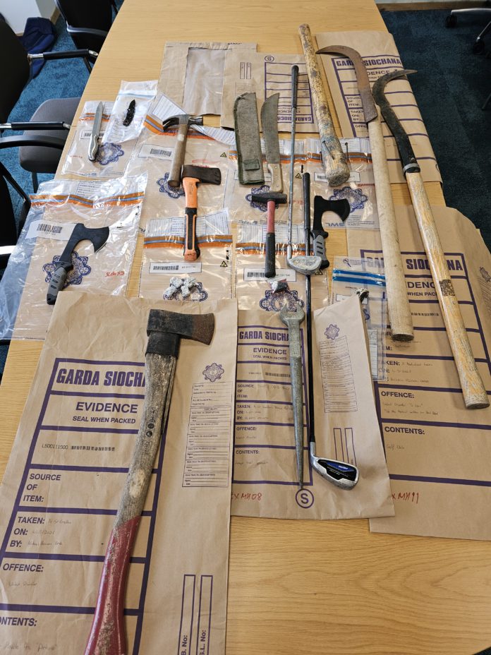 Weapons seized 4th March 2025