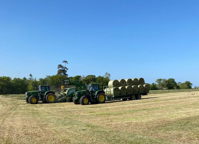 Making silage bales