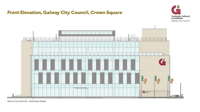 Front Elevation, Galway City Council, Crown Square